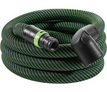 Anti Static Smooth Suction Hose D27mm x 3m with 90 Degree Angle Adaptor