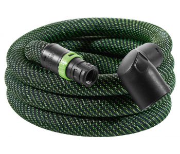 Anti Static Smooth Suction Hose D32/27mm x 3.5m with 90 Degree Angle Adaptor