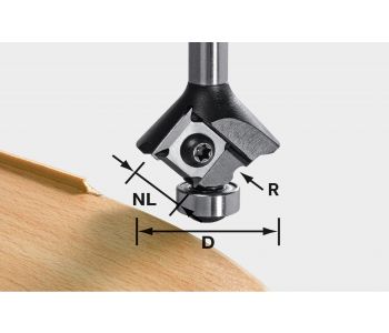 Reversible Blade R1/R1.5/R2 Roundover Cutter & Replacement 